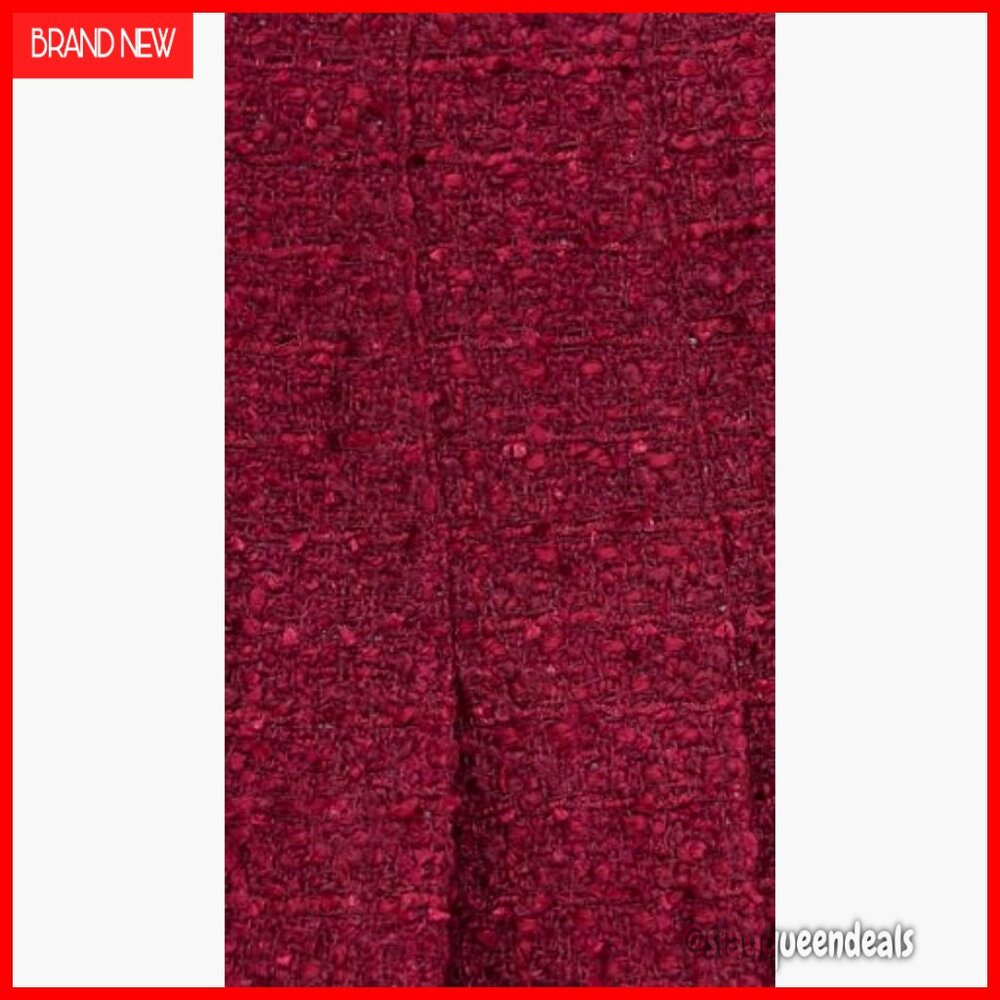 Pleated Mini Skirt, Tweed Fabric, Zip Back, Dry Clean Only - Picture 6 of 6